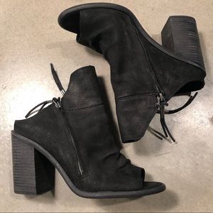 🍄 Dolce vita Lennox black leather open toe